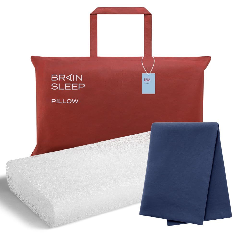 BRAIN SLEEP ブレインスリープ ピロー 9グラデーション STANDARD＋ピローカバー オーガニックスリープ ミッドナイトネイビー