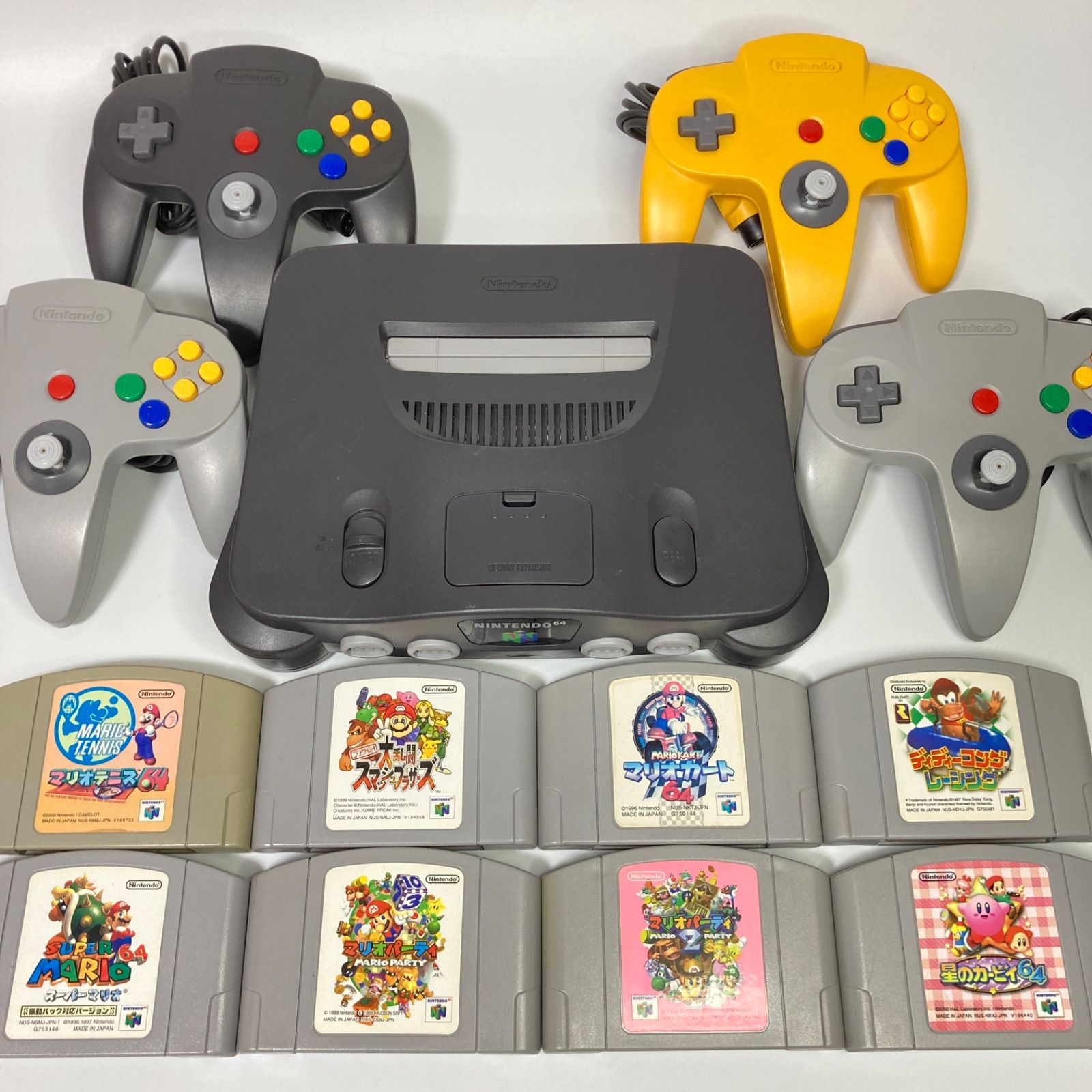 4人で遊べる！ パーティセット ソフト8本 ニンテンドー64 すぐ遊べる ...