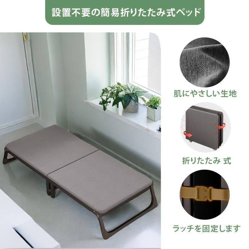 安定したゴールデンフレーム構造と柔らかい表面 簡単に収納できる折りたたみ式ベッドボード