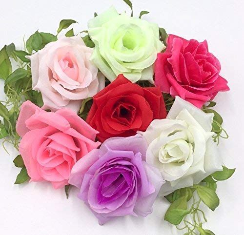 glaystoreバラ 造花 ローズ アレンジ 8センチ 50個セット 迅速発送