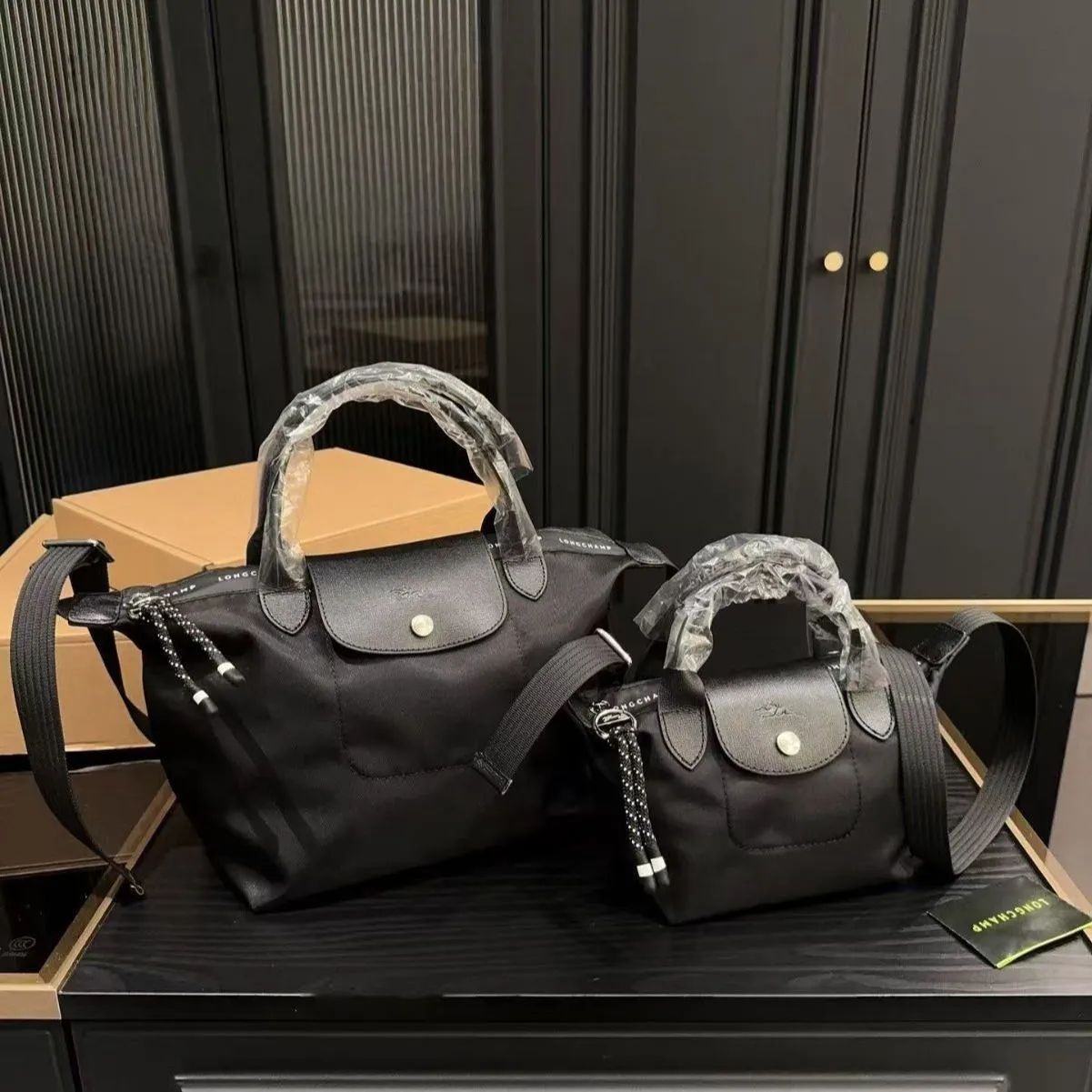 ロンシャン ル プレアージュ エナジー M 2WAY ブラック