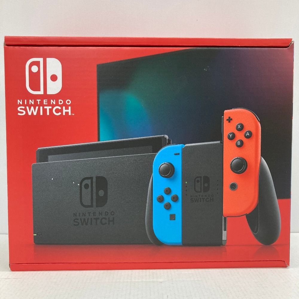 05w04258 NintendoSwitch ニンテンドースイッチ 本体 Joy-Con(L) ネオンブルー/(R) ネオンレッド 新型 HAC-001(-1) 未使用品  ゲームハード  Nintendo Switch  【中古品】