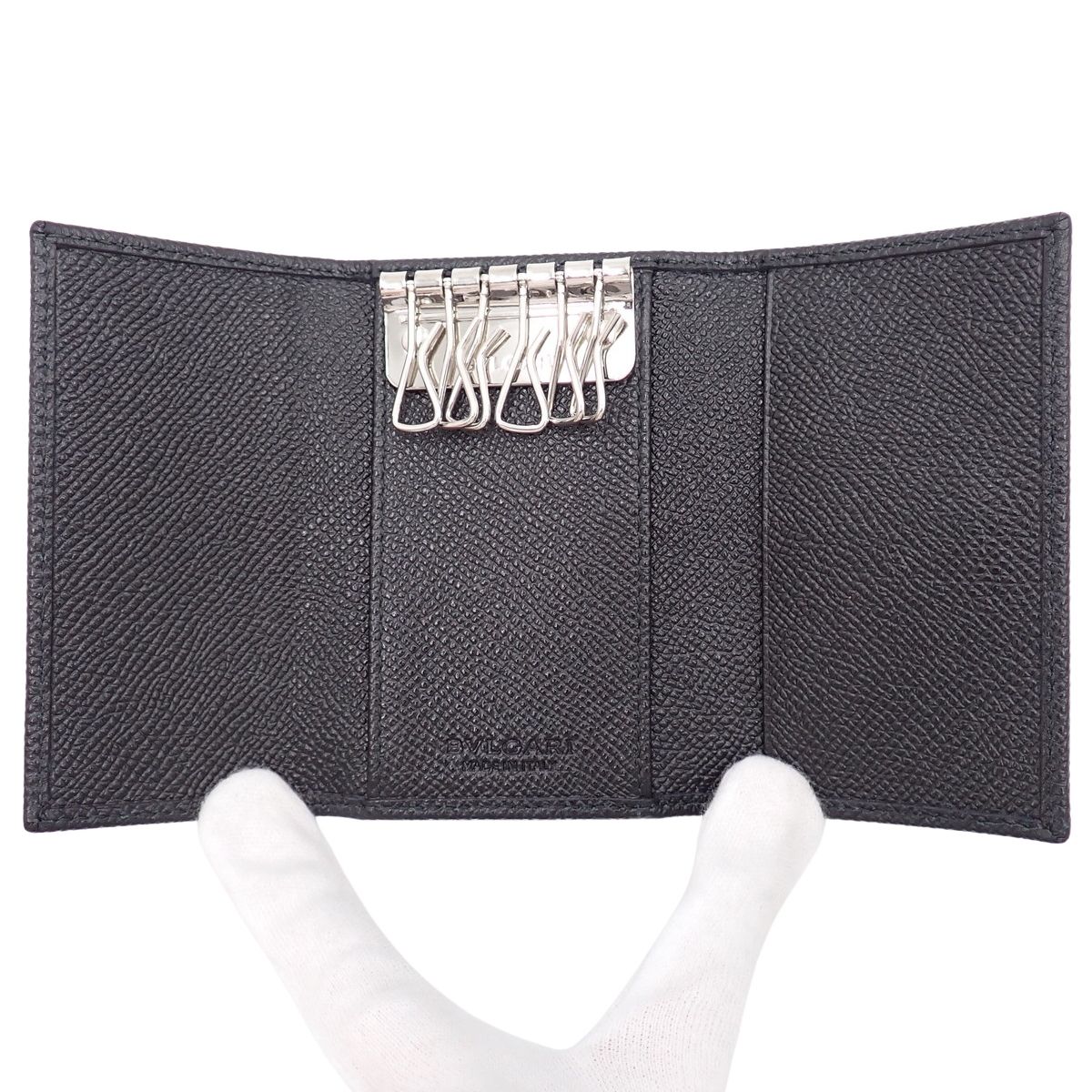 未使用✨ブルガリ グレイン カーブレザー 6連キーケース デニム サファイア オンライン ショッピング 通販ファッション - 未使用✨ブルガリ