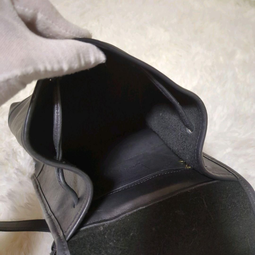 オールドコーチCOACH レザー リュック バックパック ブラック