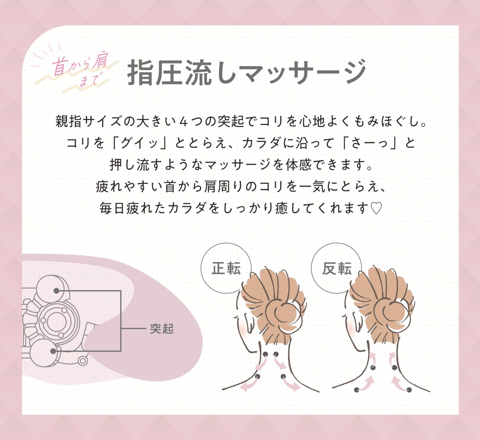 ALINCO アルインコ ネックマッサージャー コードレス マッサージ機 首 肩 マッサージ ネックケア 軽量 コンパクト ヒーター搭載 トリコ パールグレー MCR8324H