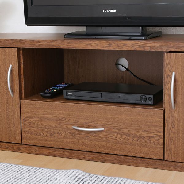 ワイドローボード 幅約118cmオークブラウン 組立品 代引不可 MARWIL-DEMENAGEMENTS_CH