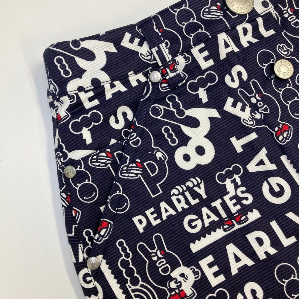 PEARLY GATES パーリーゲイツ カートバッグ ロゴ総柄 ネイビー系