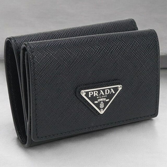 プラダ PRADA 三折財布 メンズ 2MH042 QHH F0002 サフィアーノトライアングル 財布