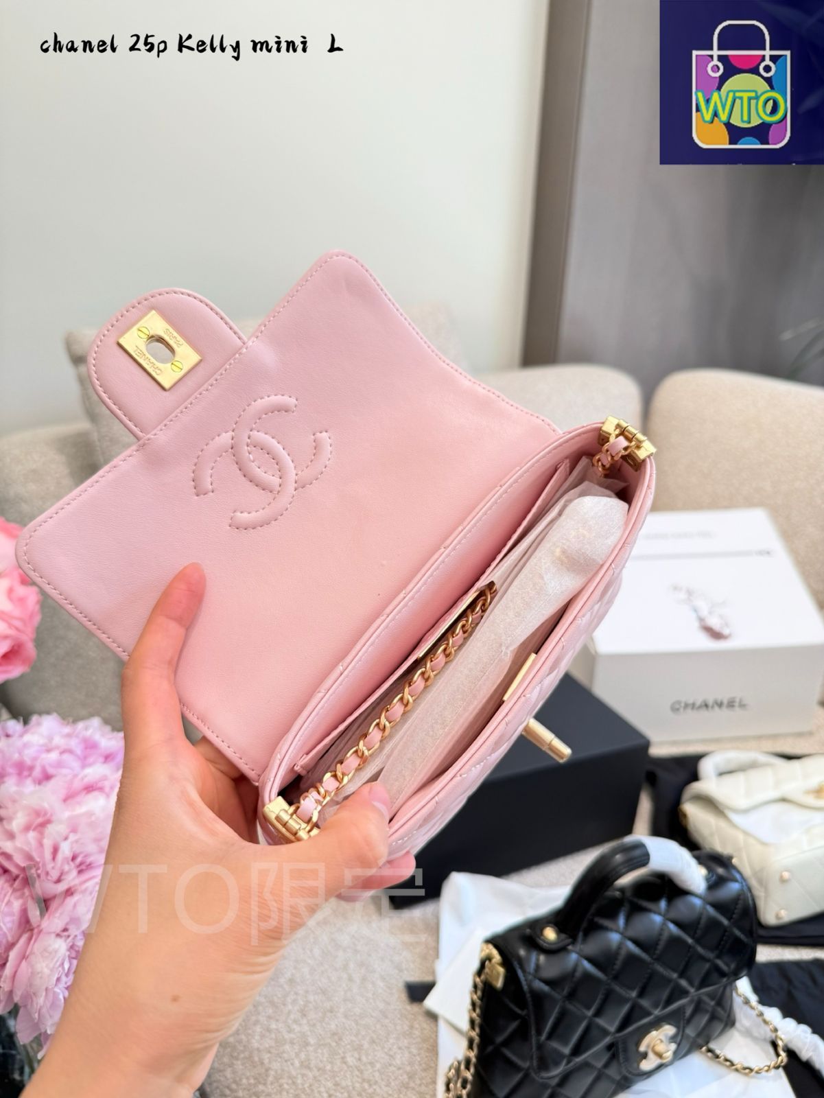 今日特価】Chanel シャネル 25P シリーズ ケリーバッグ 柔らかい