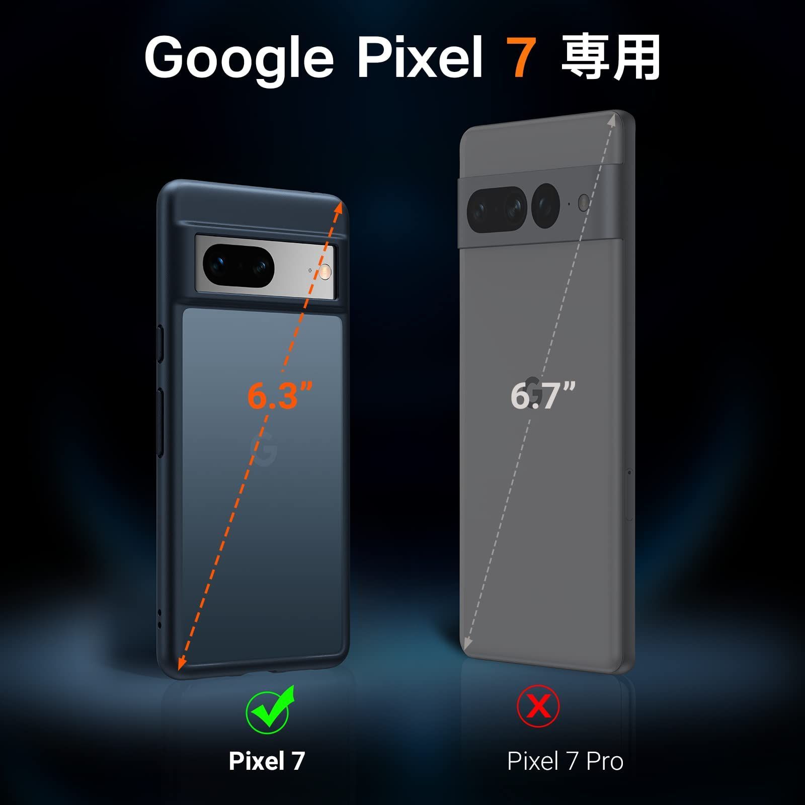 【人気商品】TORRAS Google Pixel 7 用ケース 米軍耐衝撃 半透明 指紋防止 マット感 黄変防止 SGS認証 ストラップホール付き  ピクセル 7 カバー Guardian Series ブラック - メルカリShops