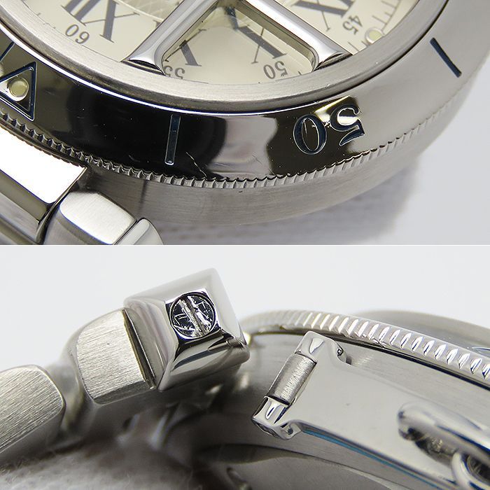 カルティエ 1847本限定 パシャ 38mm グリッド 150周年記念 箱 保証書 Cartier Pasha Grid W3102255  Cal.2892A-2 1997年 裏スケ メンズ 腕時計 逸品質屋 丸高 尼崎 兵庫 a22r778-1