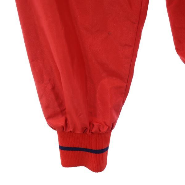 アディダス 70s デサント製　ADS-253 ヴィンテージ トレフォイルロゴ ナイロンジャケット M 赤 adidas メンズ   【221027】