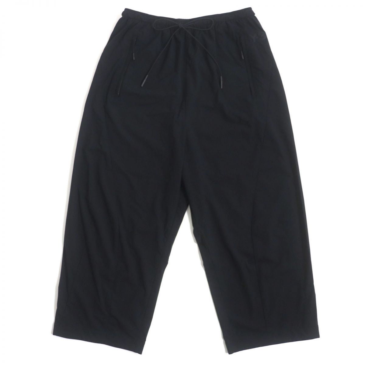 Y-3 ワイスリー アディダス×ヨウジヤマモト ロゴ入り サルエル ワイドパンツ|トラックパンツ ブラック 2XS|2TP メンズ