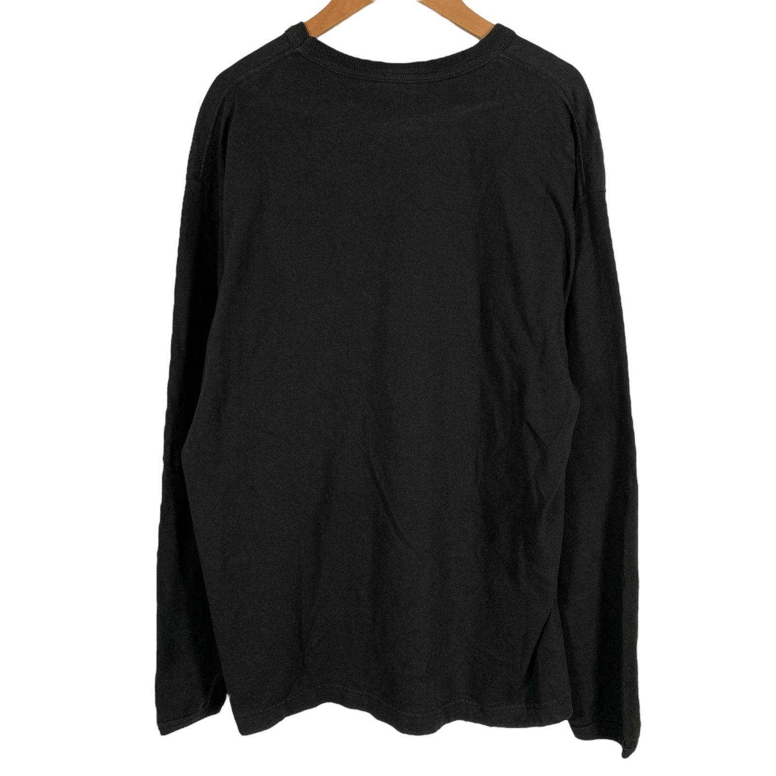 希少 00s STUSSY ステューシー Tシャツ 長袖 ロンT スカル SSリンク 黒 