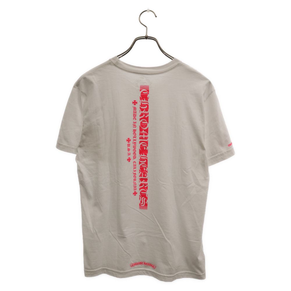 CHROME HEARTS ネオンピンクストライプロゴTシャツ（美品） CHROME HEARTS (クロムハーツ) Neon Pink Stripe Logo Tee ネオン