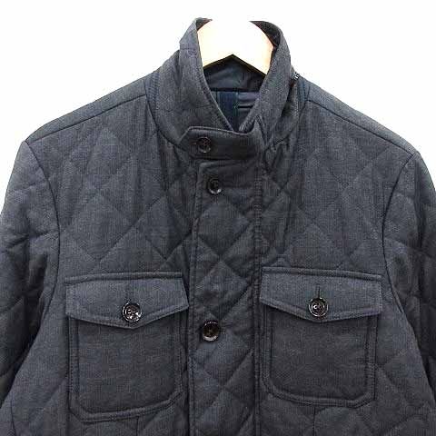90s HenryCottons メルトンシングルコート 内側キルティングL 紺 1100022F2474_m1_c101.jpg