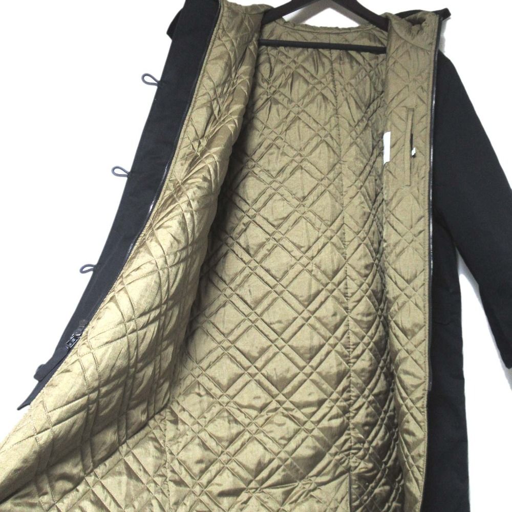 22AW Theory Project セオリープロジェクト TRENCH COTTON WC05 N-3B パデッド モッズコート Sサイズ ブラック レディース 古着 GULLKHAN_COM