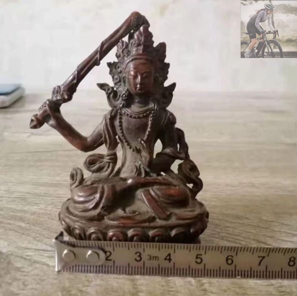 仏教美術 文殊菩薩仏像 奉納仏像 鎮宅 辟邪 開運 工芸品 置物 - メルカリ