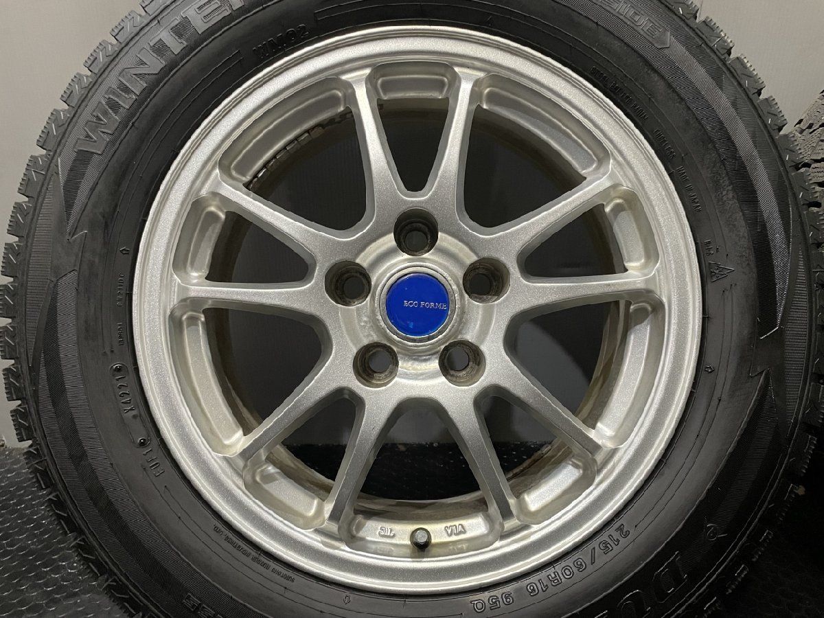 タイヤ走行短め【DL WM02 215/60R16】スタッドレス【ECO FORME SE10 16 タイヤ走行短め【DL WM02 215/60R16】スタッドレス【ECO FORME SE10 16