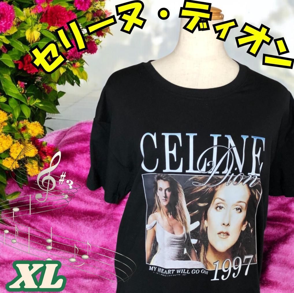 Celine dion Tシャツ My Heart Will Go On XL Celine Dion My Heart Will Go On Rock Men's T-Shirt Tee