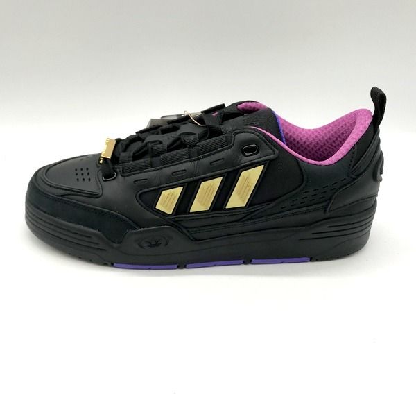 adidas アディダス スニーカー ADI2000 Yu-Gi-Oh! YUGIS World 遊戯王 コラボ カード付 タグ付 26.5cm ブラック 靴 B8500◆