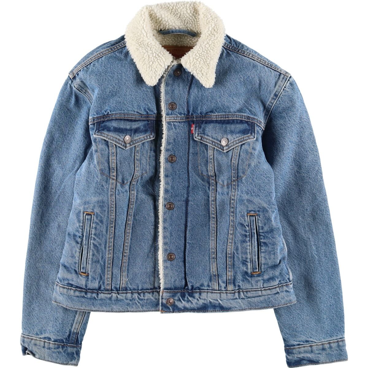 古着 リーバイス Levi's デニムボアジャケット メンズS相当/eaa512187