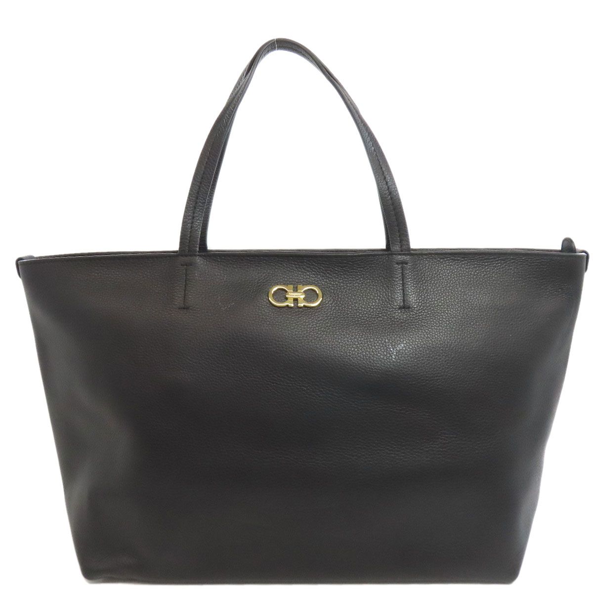 Salvatore Ferragamo サルヴァトーレフェラガモ ガンチーニ金具モチーフ トートバッグ レザー レディース