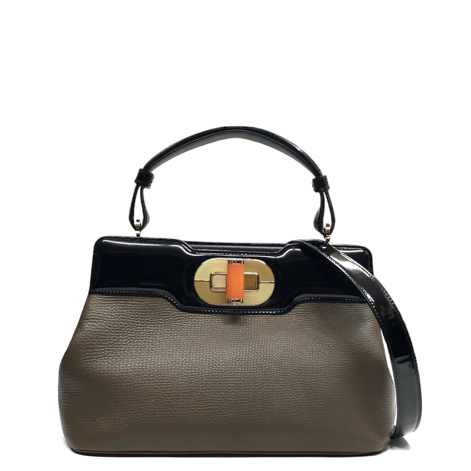 美品】BVLGARI ブルガリ イザベラロッセリーニ 2WAY ハンドバッグ 