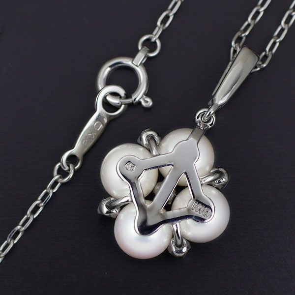 Mikimoto アコヤ真珠 ダイヤモンド ペンダント 現行品】MIKIMOTO ミキモト K18 アコヤ真珠 ダイヤモンド