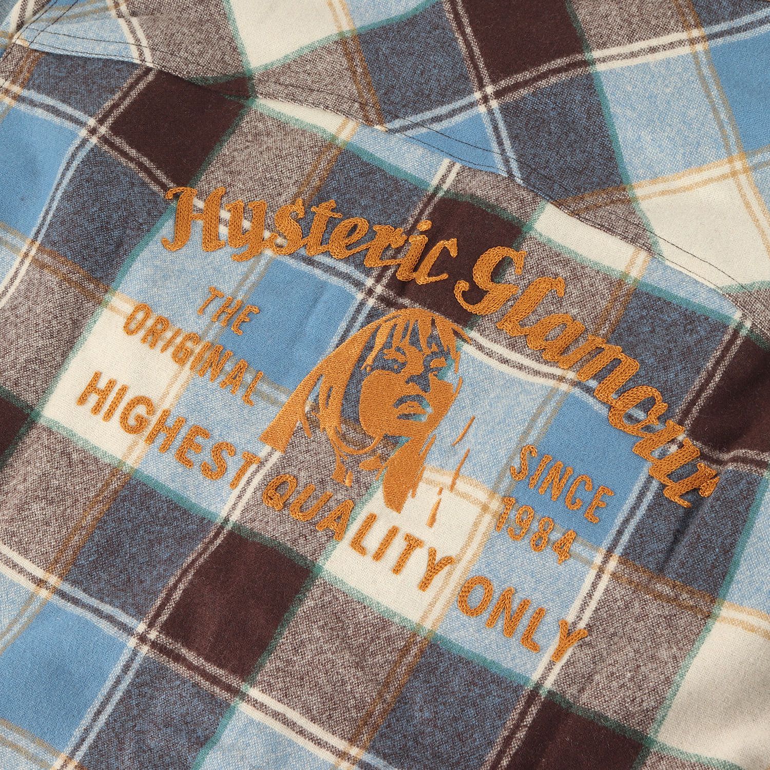 新品】HYSTERIC GLAMOUR ヒステリックグラマー シャツ ブルー系 サイズ