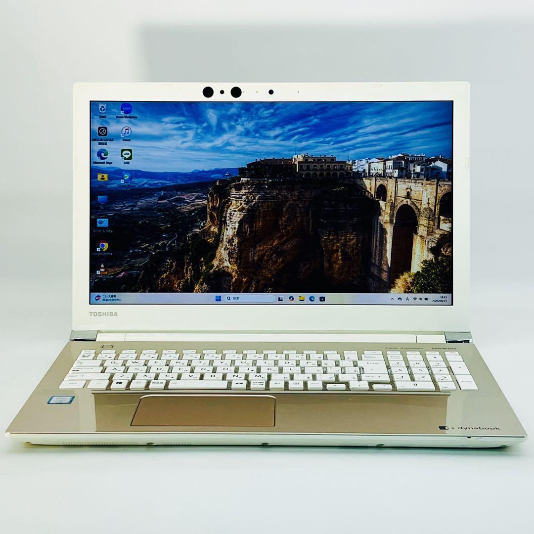Windows11ノートPC 第8世代i7 dynabook T75/GGS TOSHIBA dynabook T75/GG 2018年式 Corei7 8世代 32GB ノート