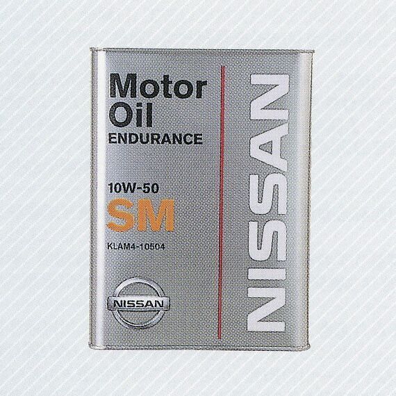 NISSAN 日産 純正 エンジンオイル SMエンデュランス 化学合成油 10W-50 4L 缶 | 10W50 4L 4リットル オイル 車 人気 交換 オイル缶 油 エンジン油 ポイント消化