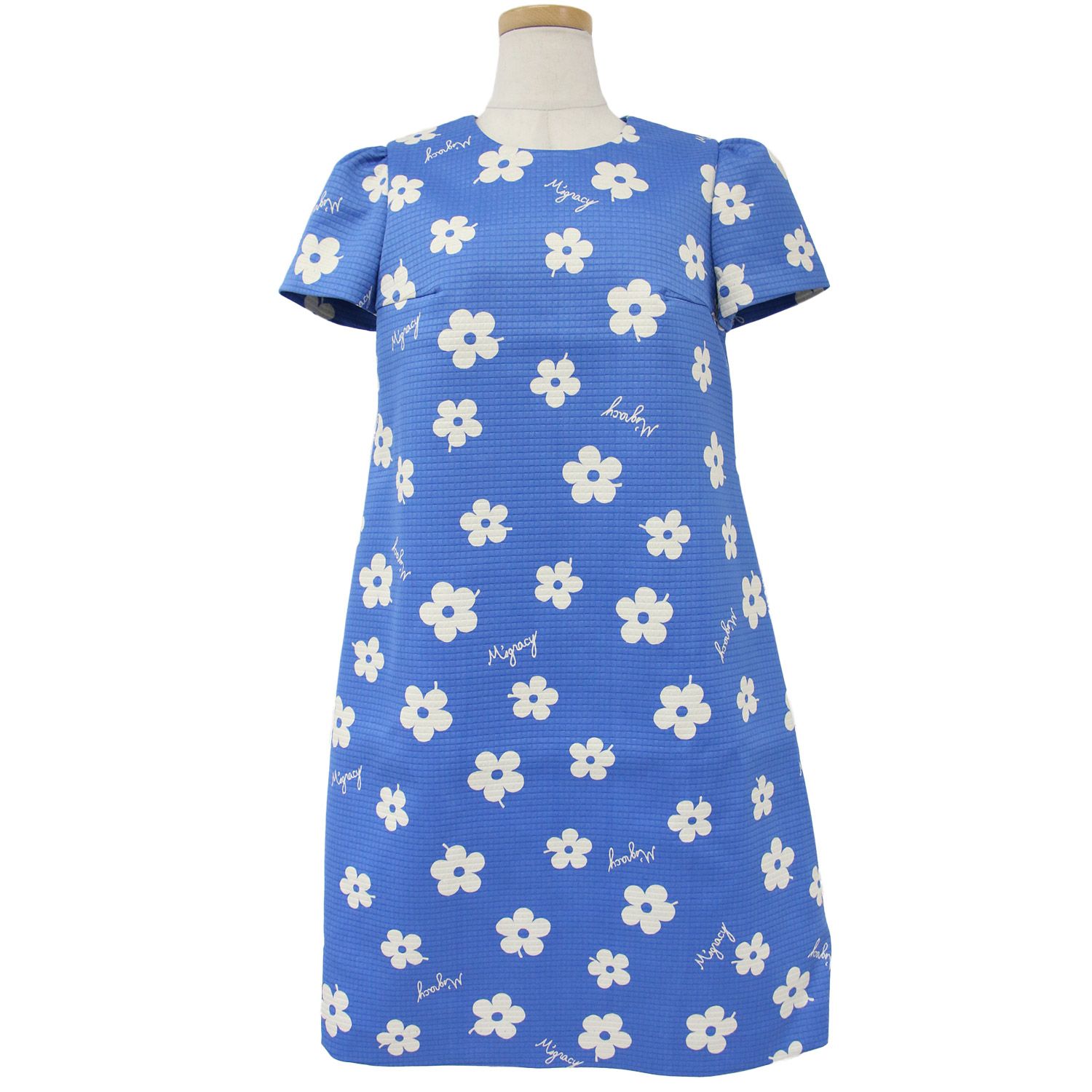 エムズグレイシー　ワンピース　size40 ブルー 新品同様 MS GRACY エムズグレイシー ワンピース サイズ:36(S