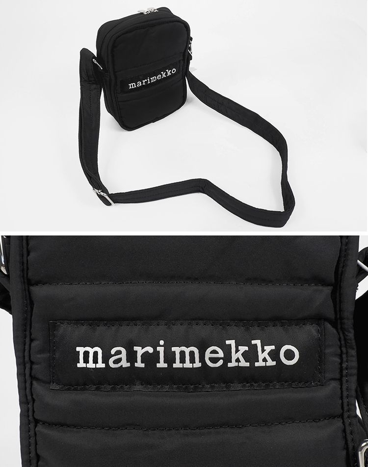 【新品未使用】 marimekko マリメッコ バッグ ショルダーバッグ ブラック LEIMEA 090805