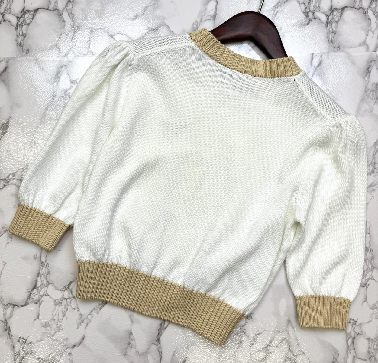 中古】 PRADA （プラダ） 半袖 ﾆｯﾄ レディース ニット White 