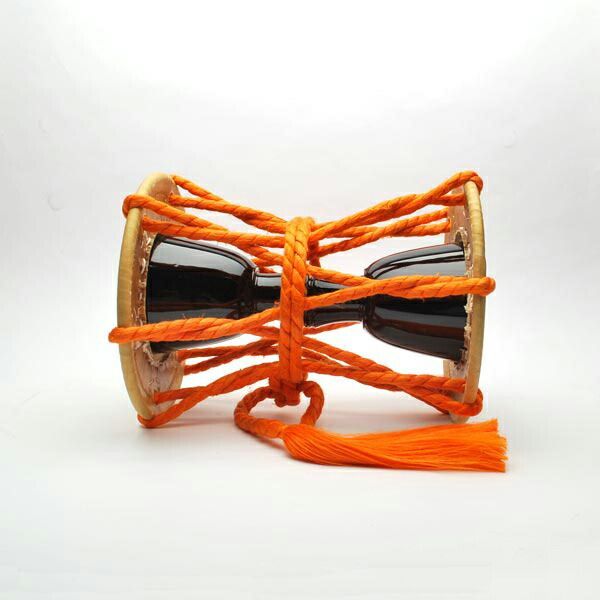 本革製大鼓（胴:黒無地・調べ:麻調べ） 時代和楽器 大鼓 大鼓皮