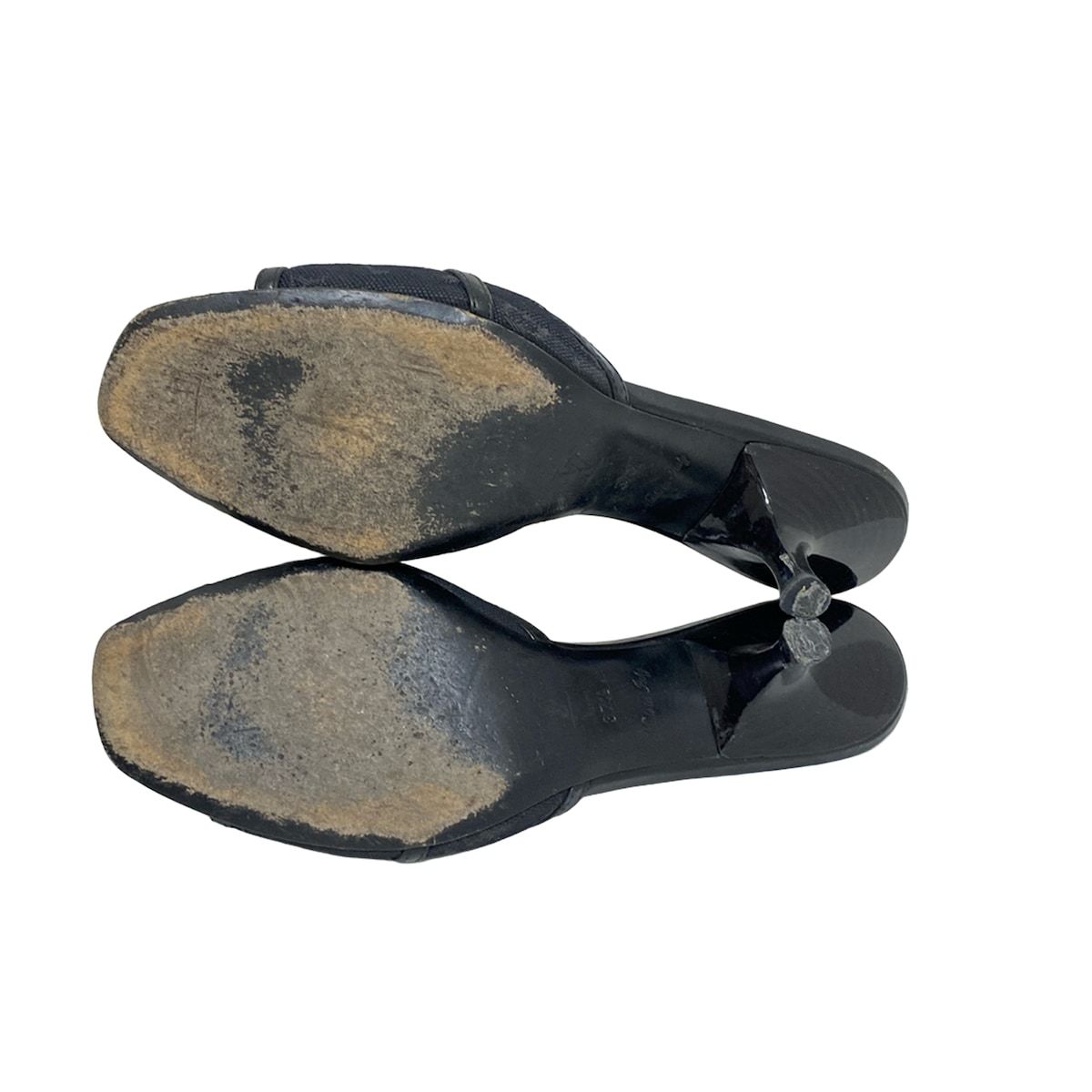 LOUIS VUITTON(ルイヴィトン) サンダル 371/2 レディース - 黒