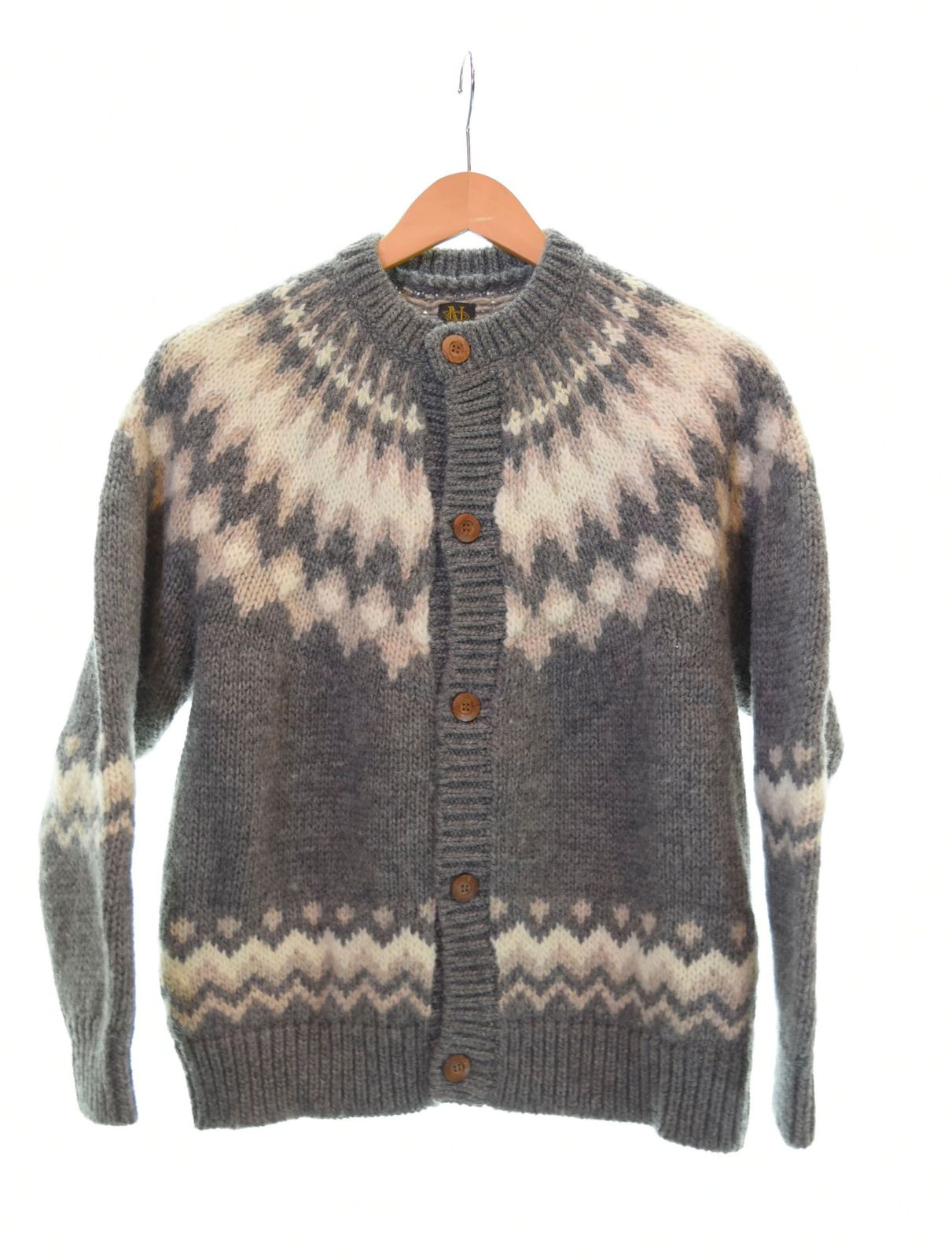 バトナ― BATONER MOHAIR NORDIC CREW NECK CARDIGAN ノルディック モヘア カーディガン BN-20FL-063  カーディガン グレー 2 103LT-55 - メルカリ