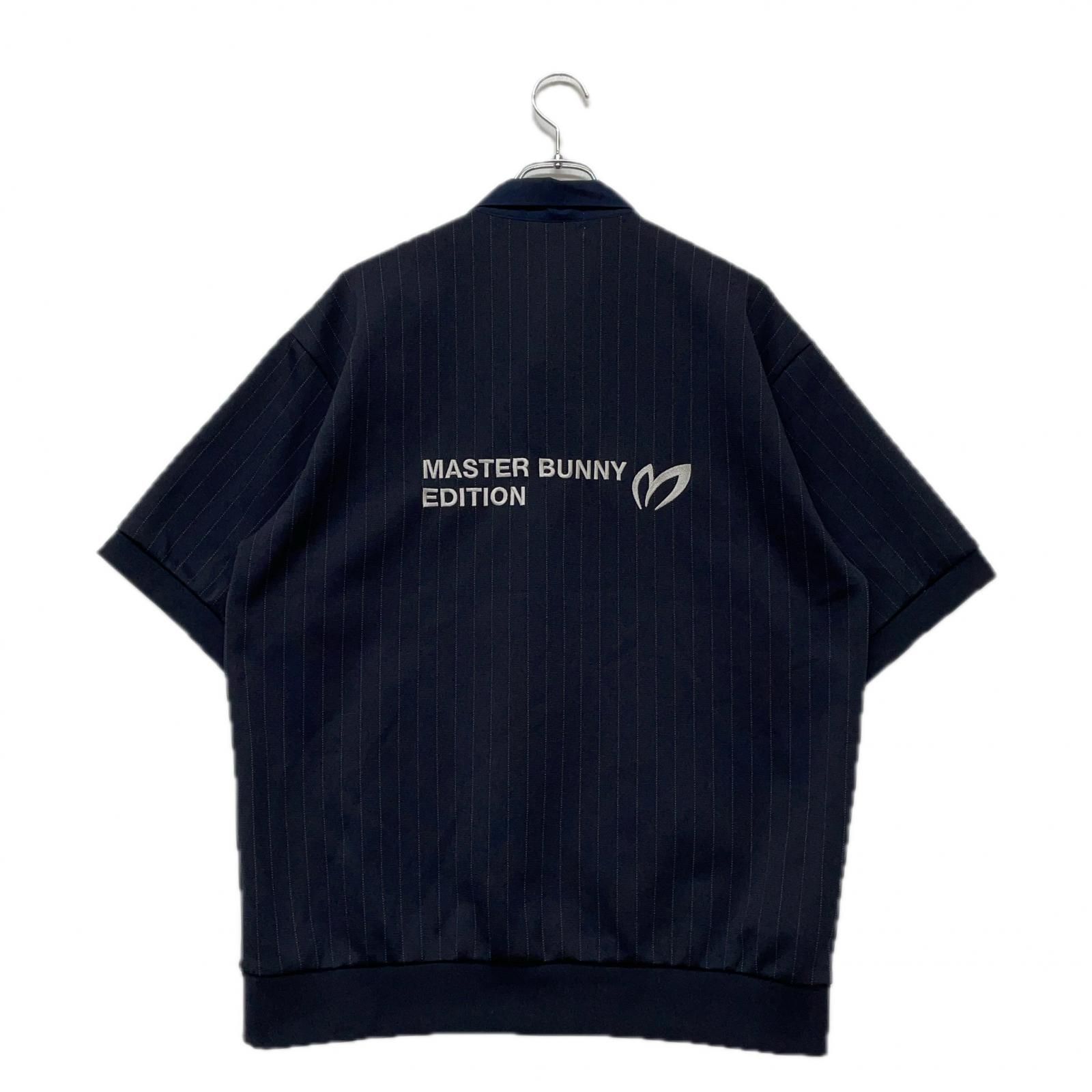 メンズ マスターバニーエディション MASTER BUNNY EDITION 半袖ポロシャツ 6 LL 紺 エステルストライプ柄