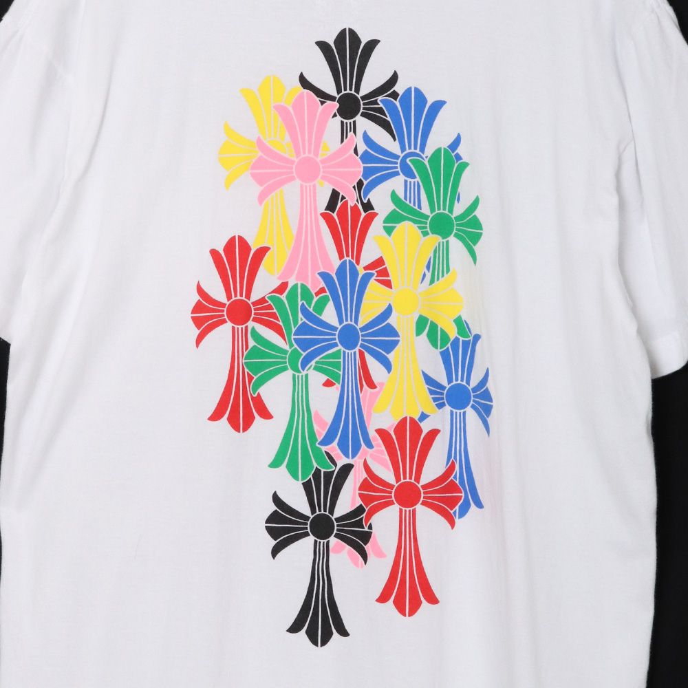 ChromeHeartsクロムハーツ　マルチセメタリークロス TシャツXS正規品 スクロールラベル マルチカラー セメタリークロス Tシャツ