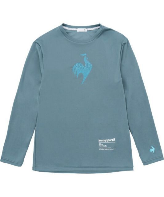 le coq sportif ルコック 長袖プラクティスシャツ ブルー L QTMWJB01 BL | 衣類 服 ウエア トップス シャツ 長袖 ロングスリーブ はっ水 ムレにくい プラクティスシャツ 練習 テニス ソフトテニス ス