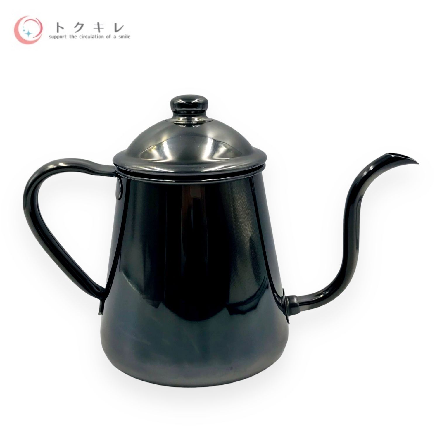 大割引 トクキレ】タカヒロ コーヒードリップポット 0.9L 黒発色 IH対応 デジタルカメラ
