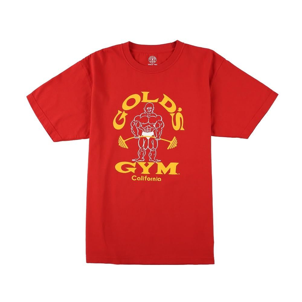 ゴールドジム(GOLD'S GYM) ベーシックTシャツ80's (G5190エイティーズ)トレーニング用 ジム用 レッド