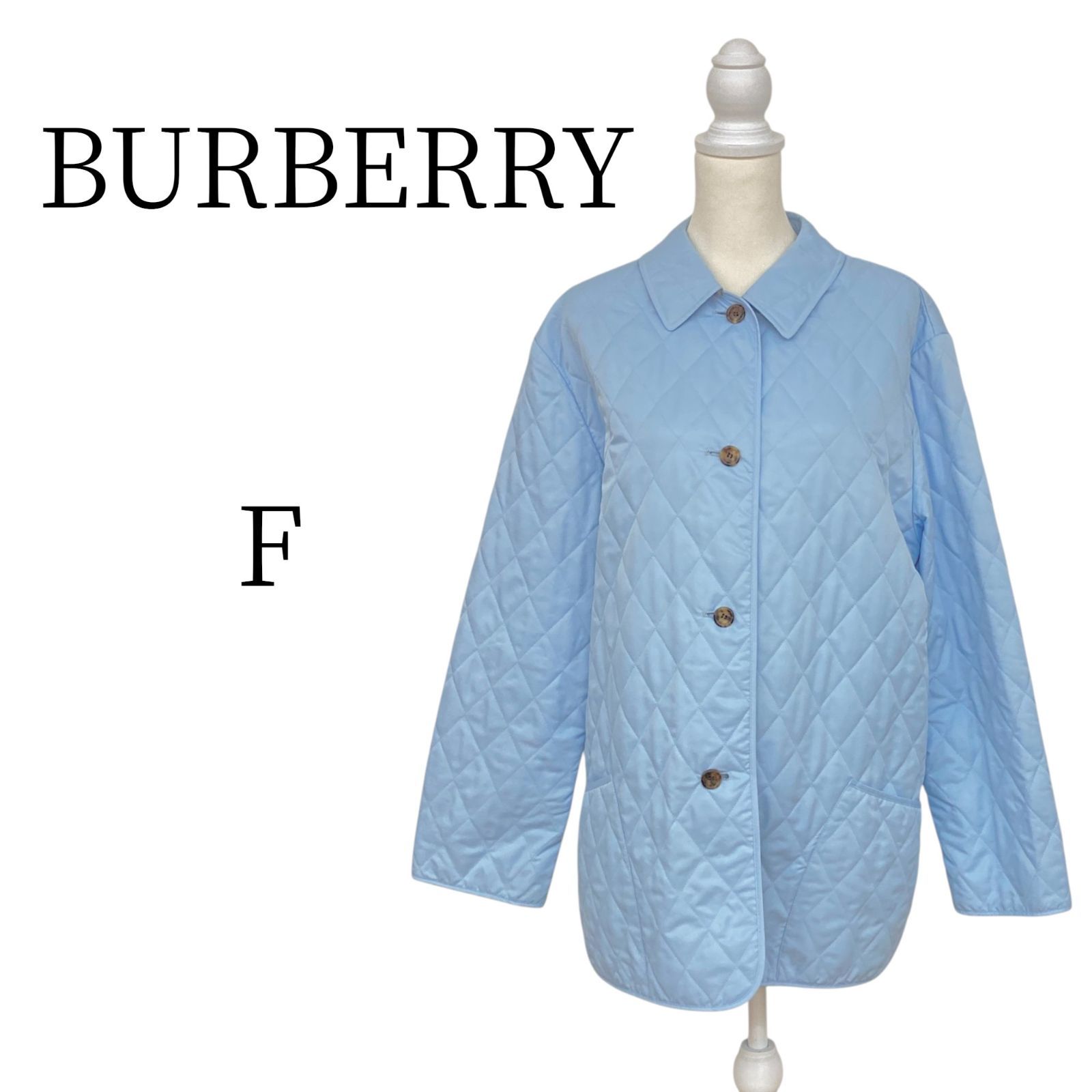 BURBERRY バーバリー 水色 キルティングジャケット SIZE