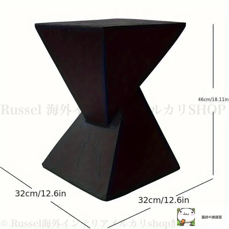 新しい サイドテーブル コーヒーテーブル スツール モダン 個性的 椅子 チェアチェア ウッド ブラック 黒 おしゃれ かっこいい シンプル インテリア MARWIL-DEMENAGEMENTS_CH