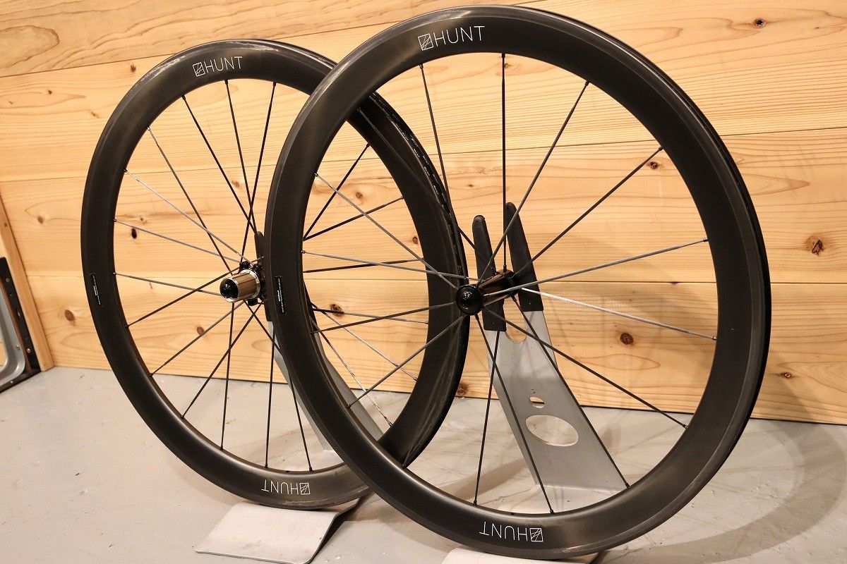 ハント HUNT カーボンスポーク 50 UD CARBON SPOKE カーボン チューブレス ホイールセット シマノ12S|11S 19C 千葉店