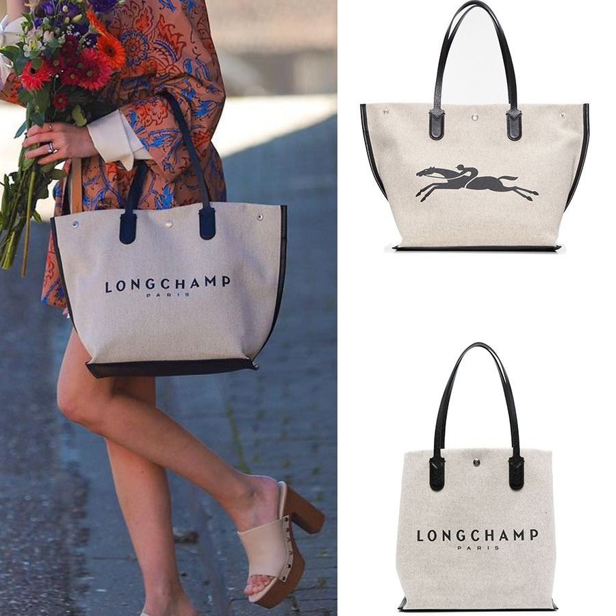 ロンシャン LONGCHAMP ロゾ Lサイズ キャンバストートバッグ - メルカリ