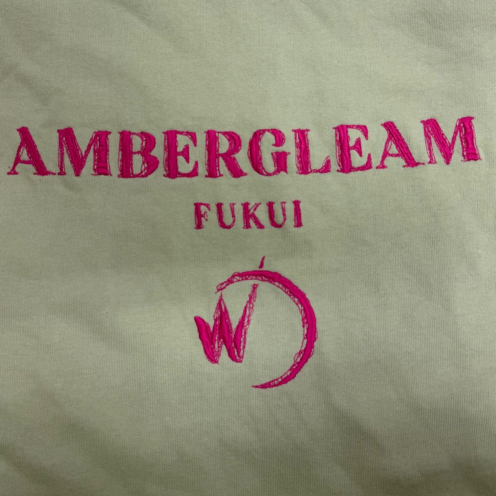 AMBERGLEAM FUKUI LOGO HOODIE フクイロゴ刺繍フーディー スウェット