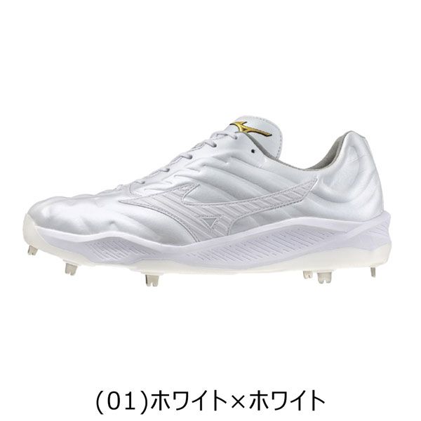 野球 MIZUNO ミズノ 一般 ウレタンソールスパイク 埋め込み金具 樹脂底 クッションレボプロ 2E相当 ホワイト 11GM2430 P革不可