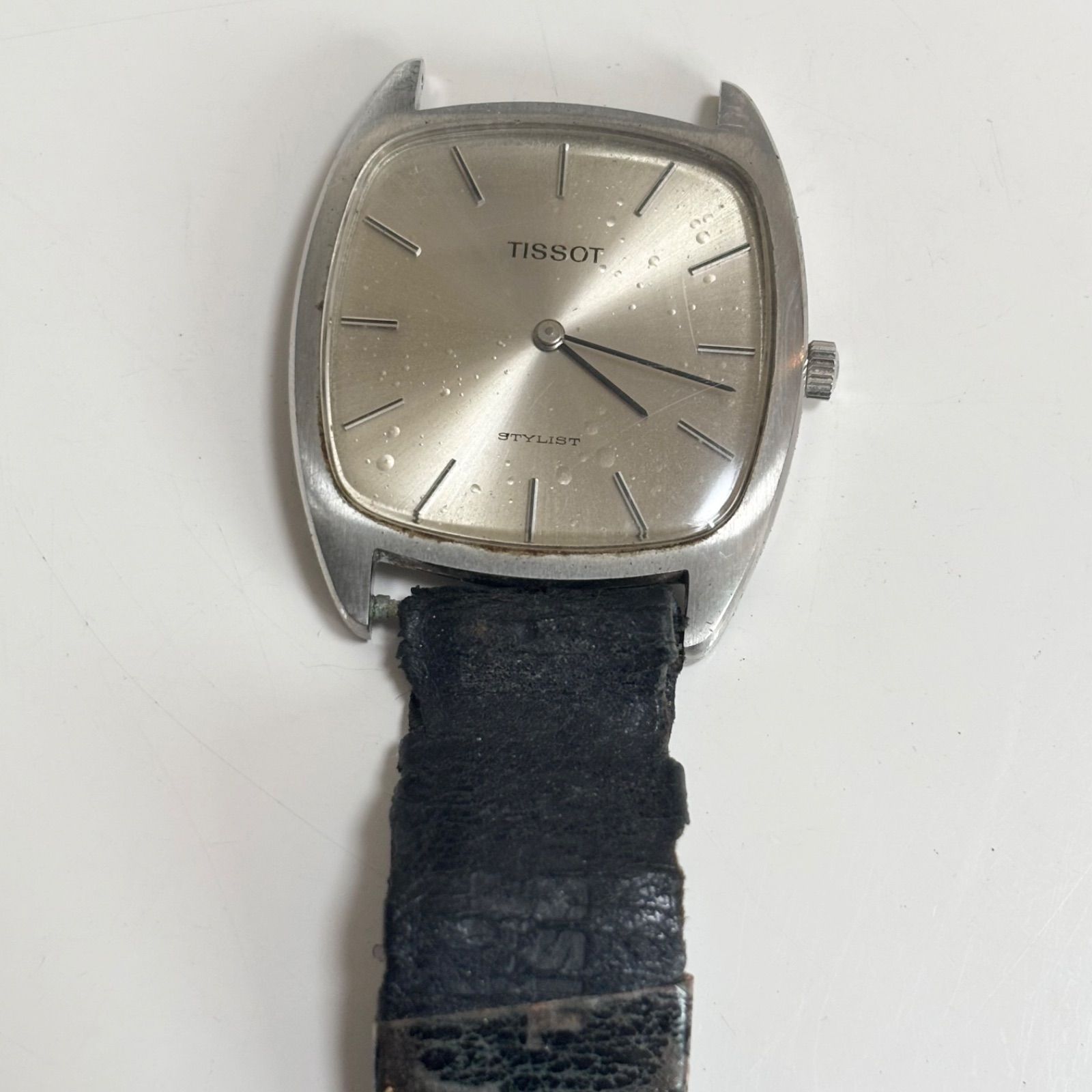 【ジャンク品】ティソ　TISSOT STYLIST 腕時計　メンズ　手巻き 送料無料】TISSOT/ティソ/STYLIST/スタイリスト/手巻き腕時計